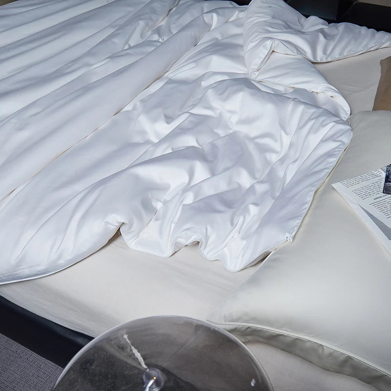 100% Natural Mulberry Silk Comforter With Cotton Shell King Queen Summer Winter Warm Duvet Blanket Single Couple Bedding Quilt