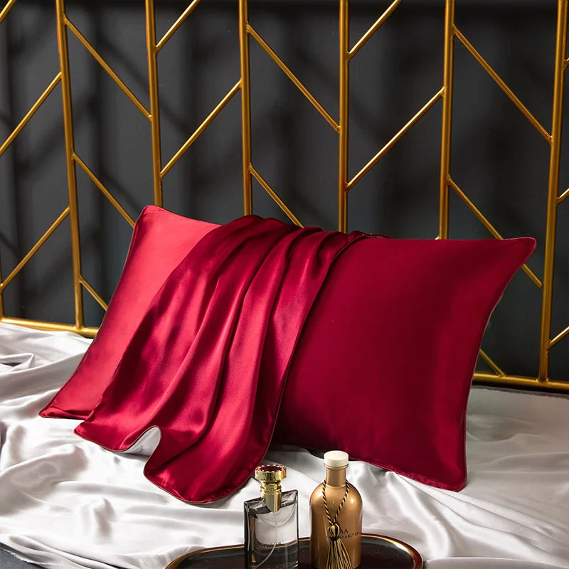 6A 25 Momme 100% Natural Mulberry Silk Pillowcase Bed Decorative Solid Throw Cushion Cover Luxury Pure Silk Envelope Pillow Case