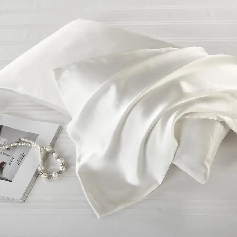 Natural Mulberry Silk Pillowcase Decorative Luxury 6A Bed Decorative Cushion Cover Solid Envelope Style Luxury Pure Pillow Case