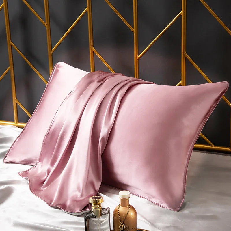 6A 25 Momme 100% Natural Mulberry Silk Pillowcase Bed Decorative Solid Throw Cushion Cover Luxury Pure Silk Envelope Pillow Case