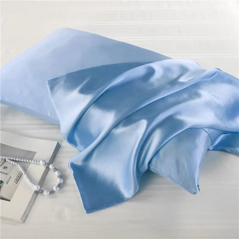 Natural Mulberry Silk Pillowcase Decorative Luxury 6A Bed Decorative Cushion Cover Solid Envelope Style Luxury Pure Pillow Case