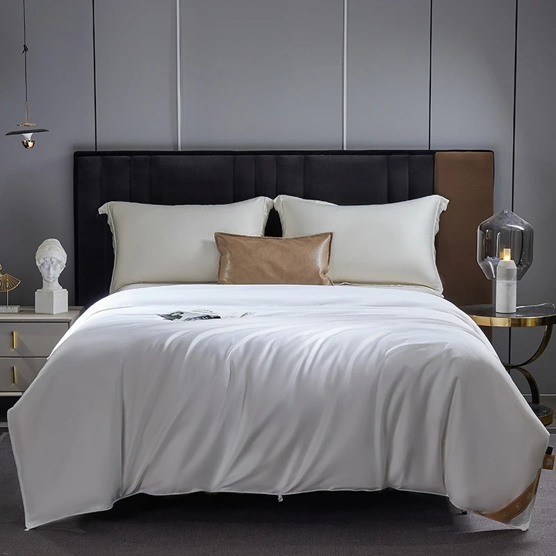 100% Natural Mulberry Silk Comforter With Cotton Shell Winter Warm Long Silk Duvet Blanket Filler Single Couple Bedding Quilt