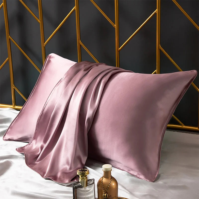 6A 25 Momme 100% Natural Mulberry Silk Pillowcase Bed Decorative Solid Throw Cushion Cover Luxury Pure Silk Envelope Pillow Case