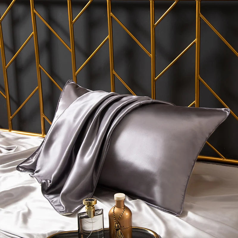 6A 25 Momme 100% Natural Mulberry Silk Pillowcase Bed Decorative Solid Throw Cushion Cover Luxury Pure Silk Envelope Pillow Case