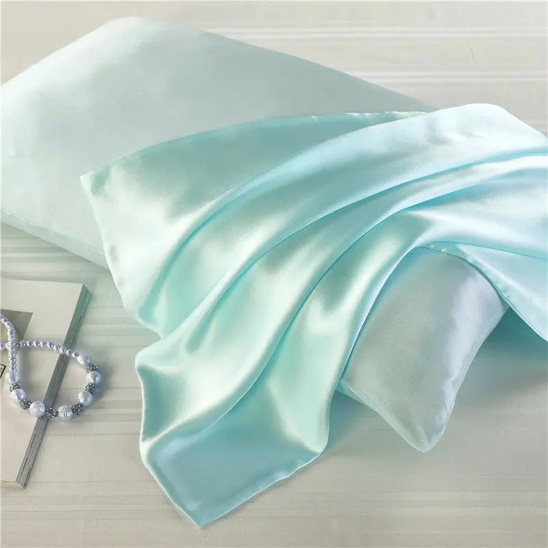 Natural Mulberry Silk Pillowcase Decorative Luxury 6A Bed Decorative Cushion Cover Solid Envelope Style Luxury Pure Pillow Case