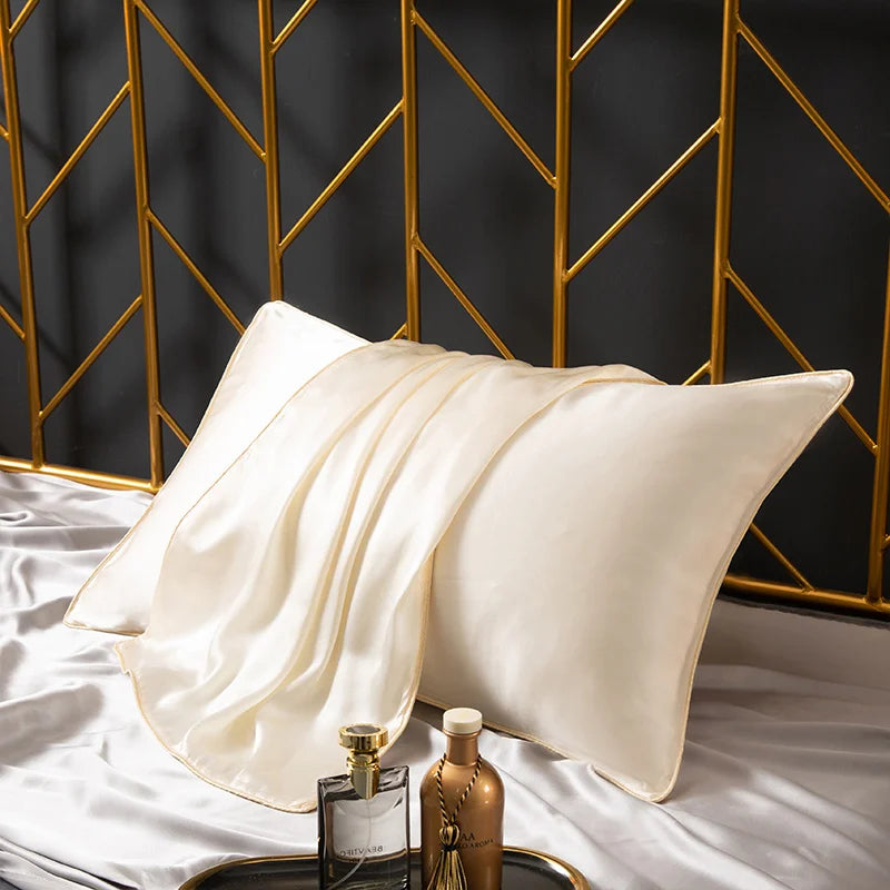 6A 25 Momme 100% Natural Mulberry Silk Pillowcase Bed Decorative Solid Throw Cushion Cover Luxury Pure Silk Envelope Pillow Case