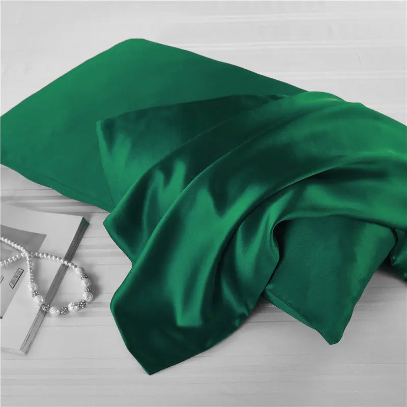 Natural Mulberry Silk Pillowcase Decorative Luxury 6A Bed Decorative Cushion Cover Solid Envelope Style Luxury Pure Pillow Case